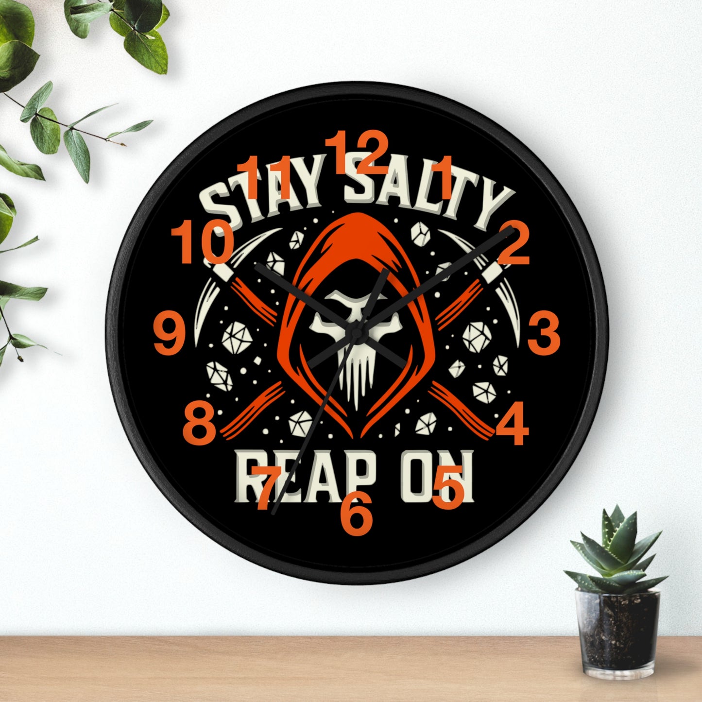 Reapers Wall Clock – Stay Salty