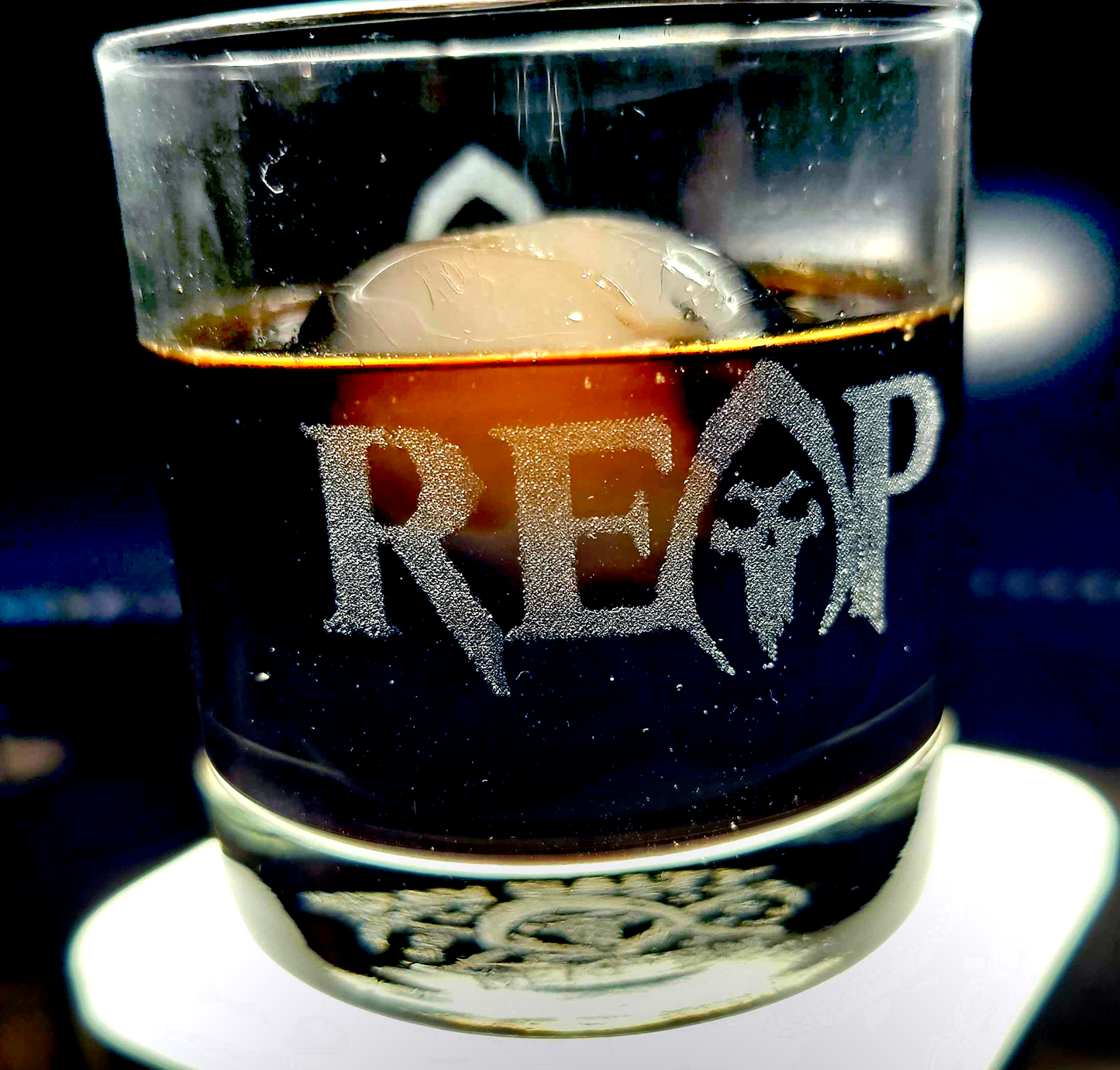 Reapers Engraved Whiskey Glass – For After-Action Clarity