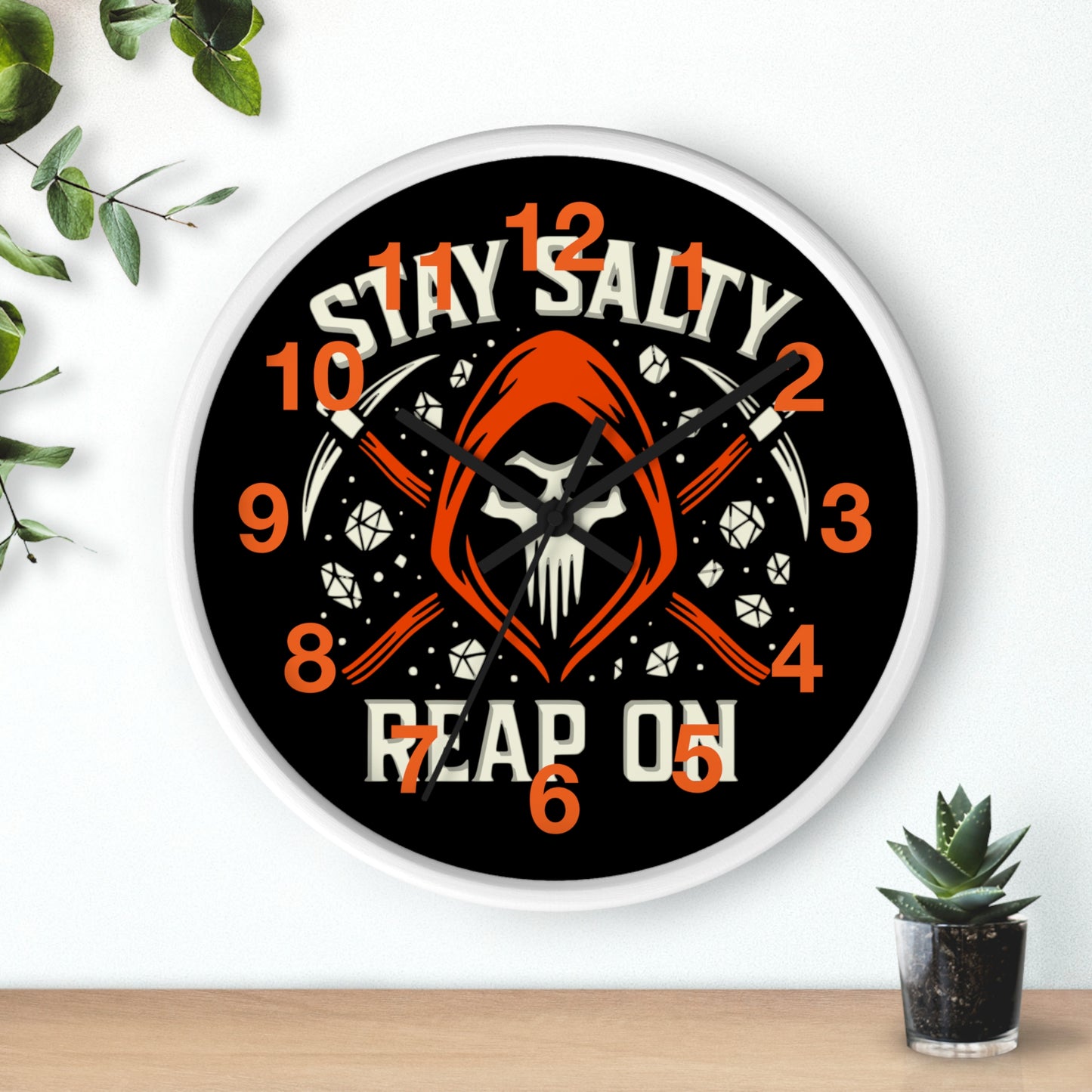 Reapers Wall Clock – Stay Salty