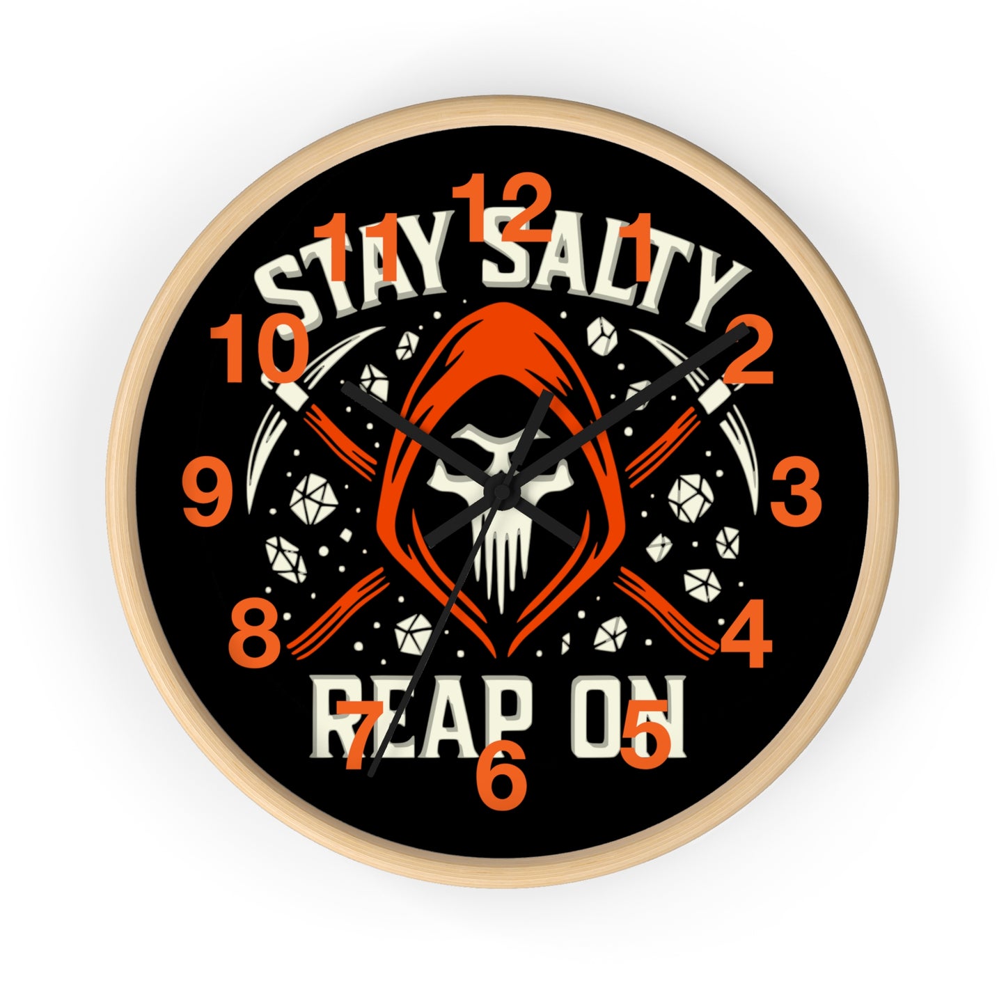 Reapers Wall Clock – Stay Salty