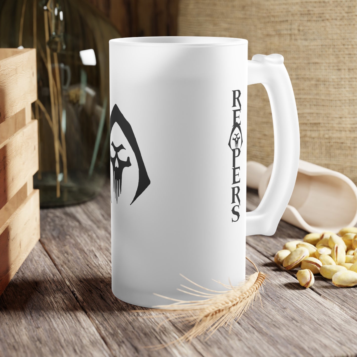 Reapers Frosted Mug – Chill Your Pour, Not Your Presence