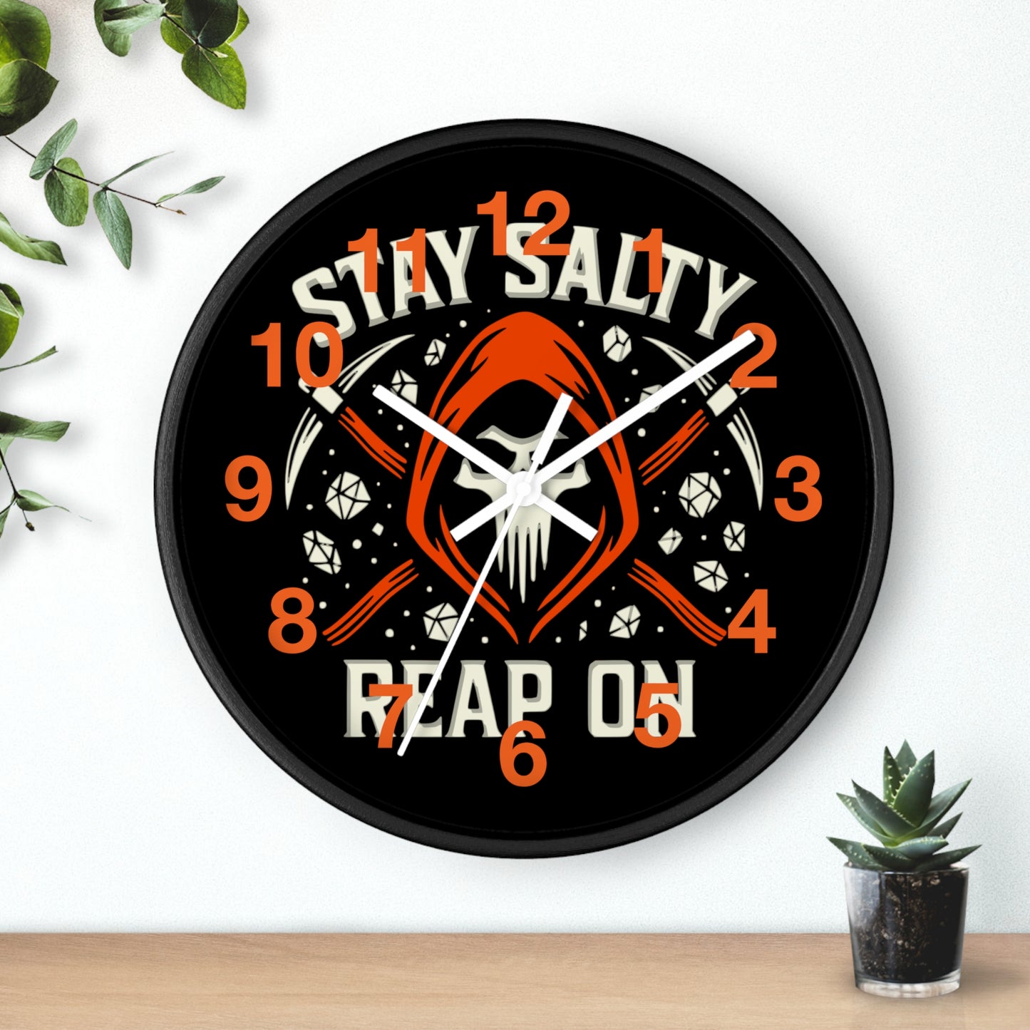 Reapers Wall Clock – Stay Salty